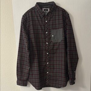 Men's Plaid Button-Up Shirt